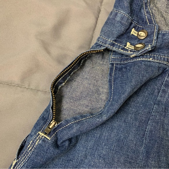 Polo Ralph Lauren Blue Denim Jumper Overalls Pinafore Retro Apron Dress Size 8 - Picture 11 of 16